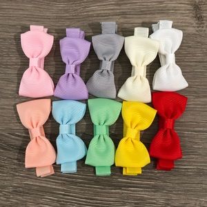 10 pcs multiple colors women baby girl hair bow clip pin accessories
